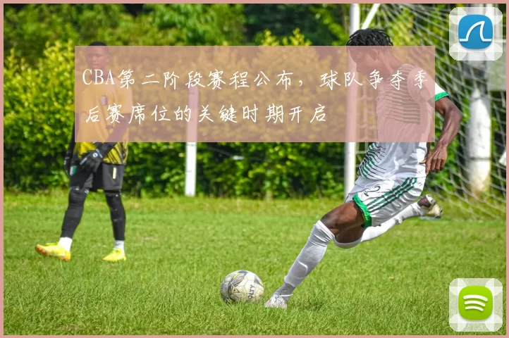 CBA第二阶段赛程公布,球队争夺季后赛席位的关键时期开启